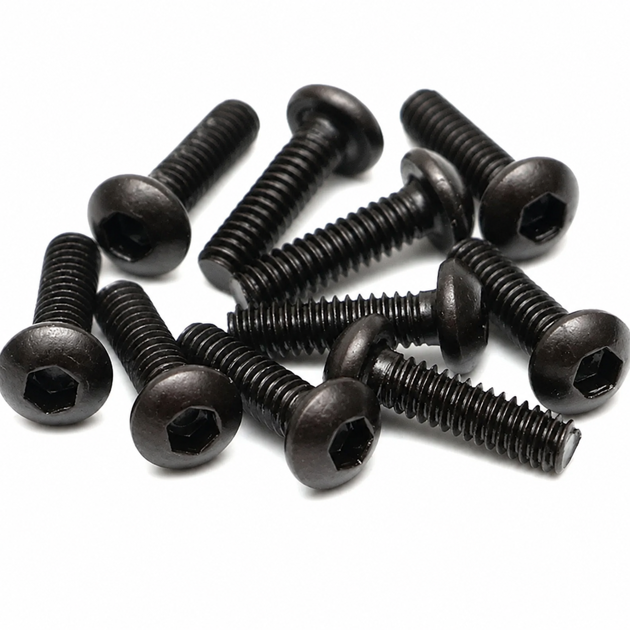 Black Nickel Plated Button Head Screws (M2) 12.9 Grade